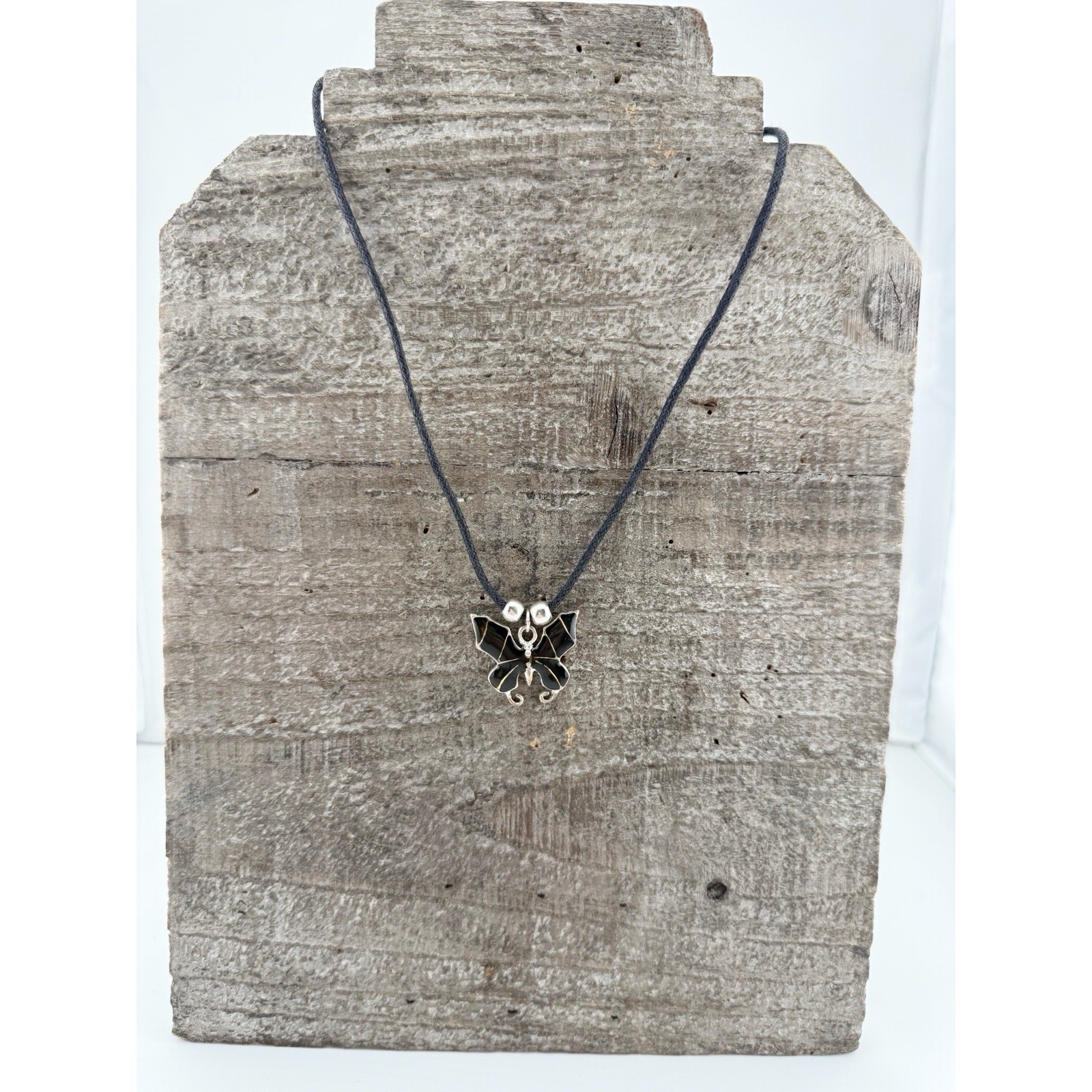 Cool Jewels Black Butterfly Necklace. About 7